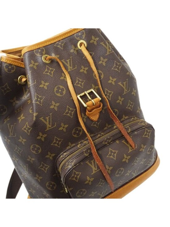 Louis Vuitton Monogram Backpack Montsouris GM Brown Large Capacity
